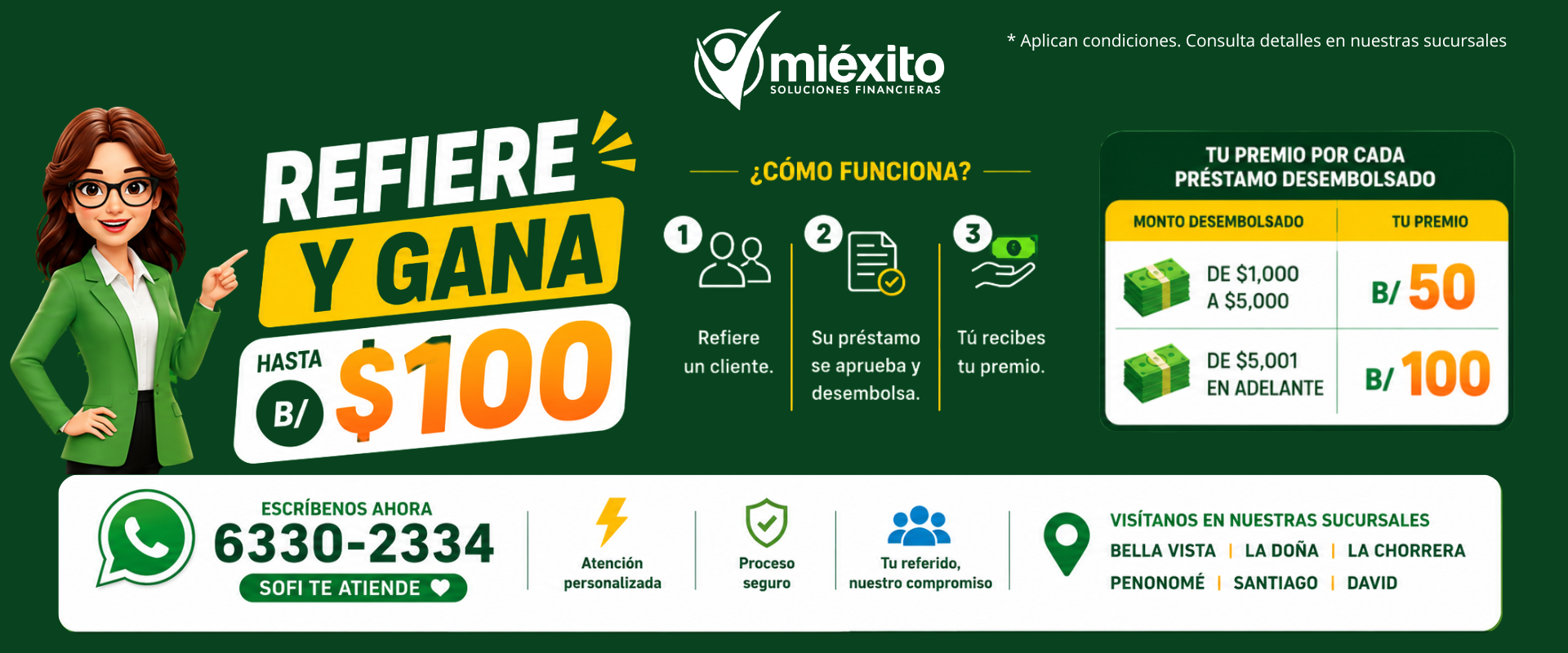 Refiere y gana